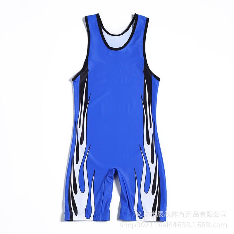 Kids Adult Freestyle Wrestling Uniforms Nylon Training Competition Gym Sportswear