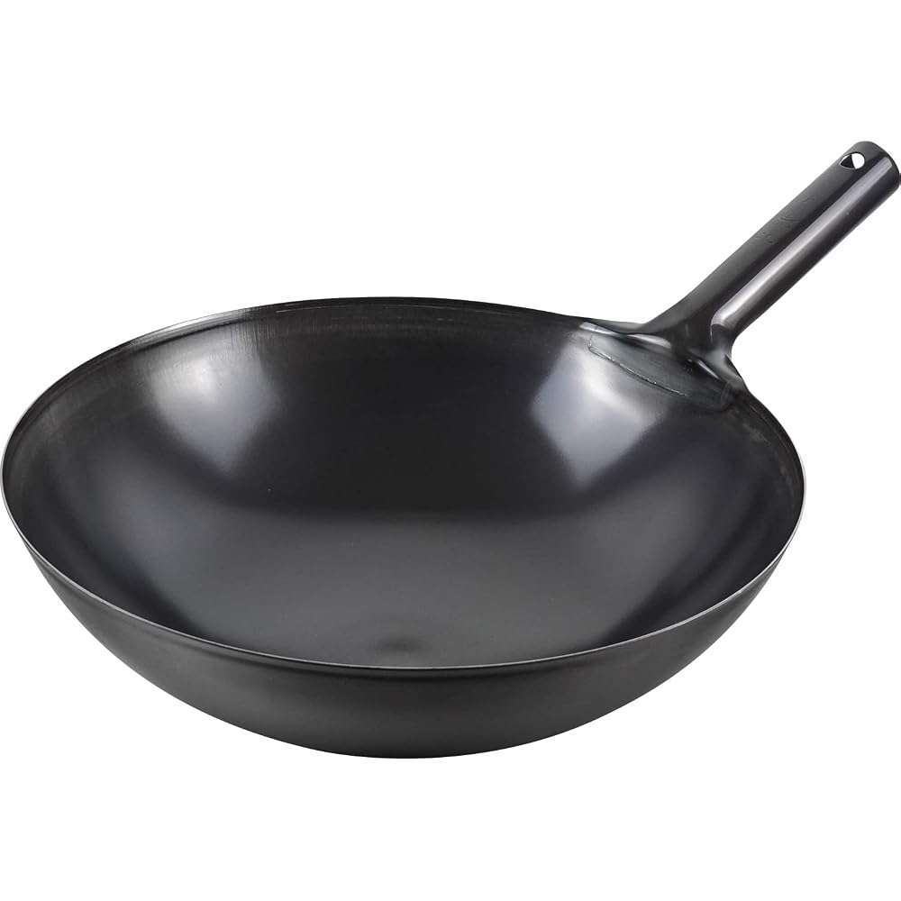 Wahei Freiz Authentic Beijing Wok, Chinese Wok, 36cm, Gas Stove Only, Iron Pan, Frying Pan,