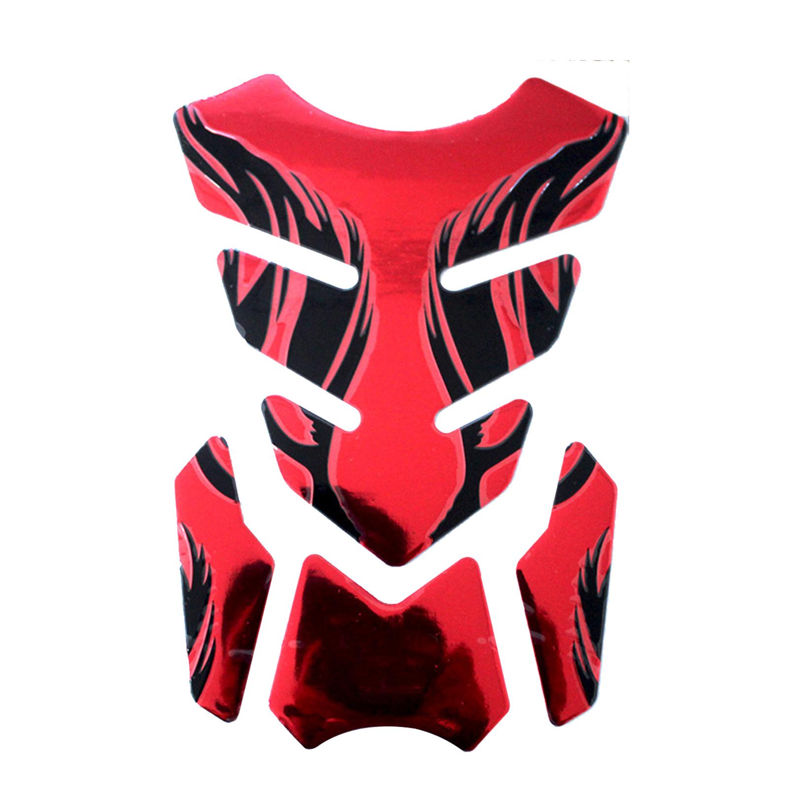 

Motorcycle Tankpad Sticker Fishbone 3D Tank Pad Stickers Oil Gas Protector Cover Decoration Flame For Honda Yamaha Accessories красный