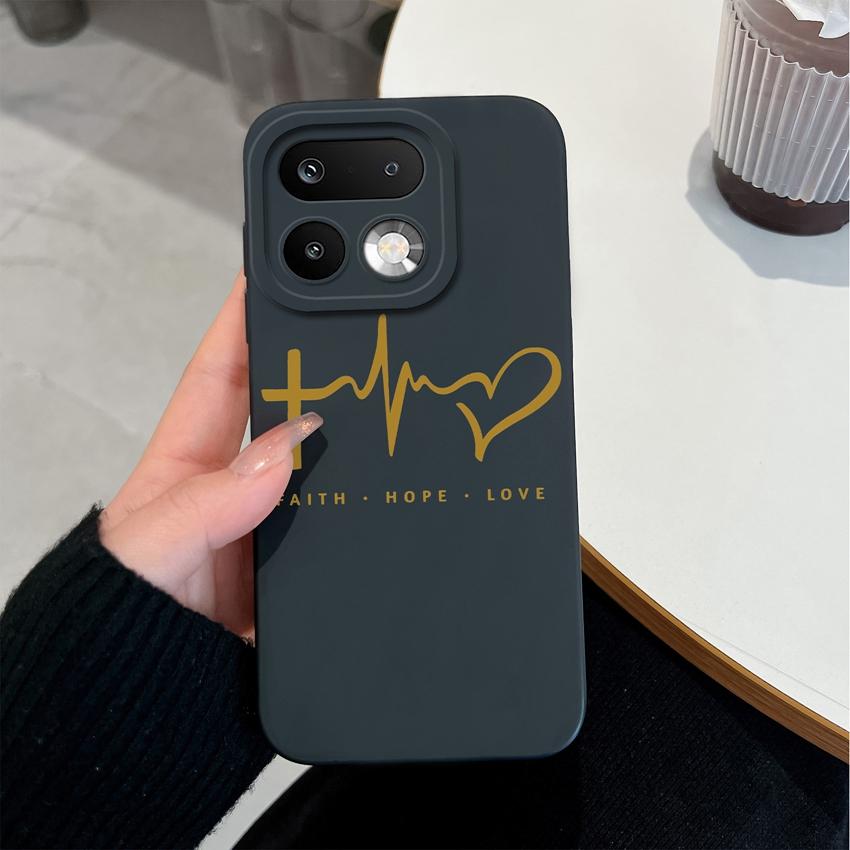 For Oppo Realme 16 15 14 Pro Plus C85 Pro Reno15 Pro Oppo A6X A96 A95 A94 A93 A92 A91 A72 Phone Case Love Heart Soft Liquid Silicone Lightweight Cover