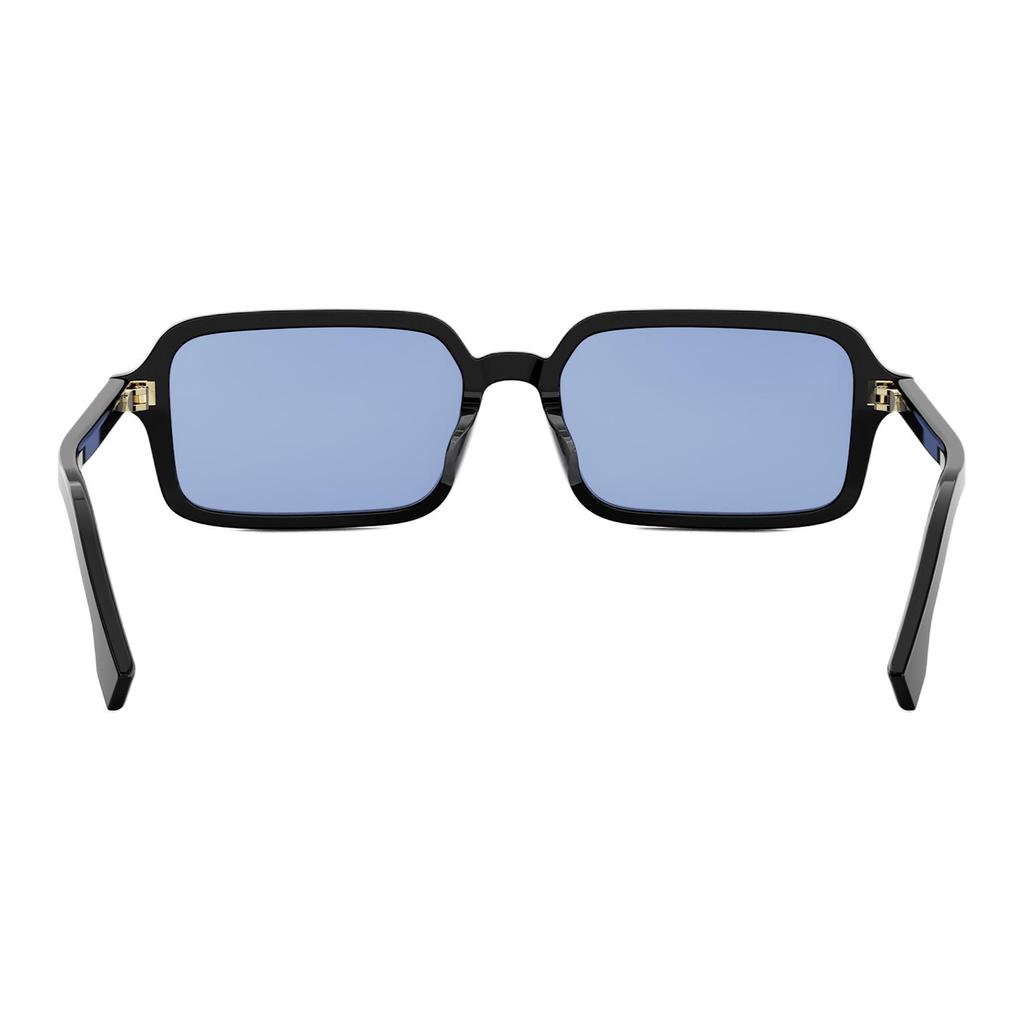 Fendi Logo Acetate Square Sunglasses Unisex sunglasses Black FE40174F_01X