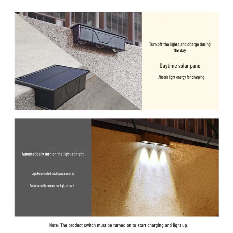 Nu Feng Solar Outdoor Wall Lamp