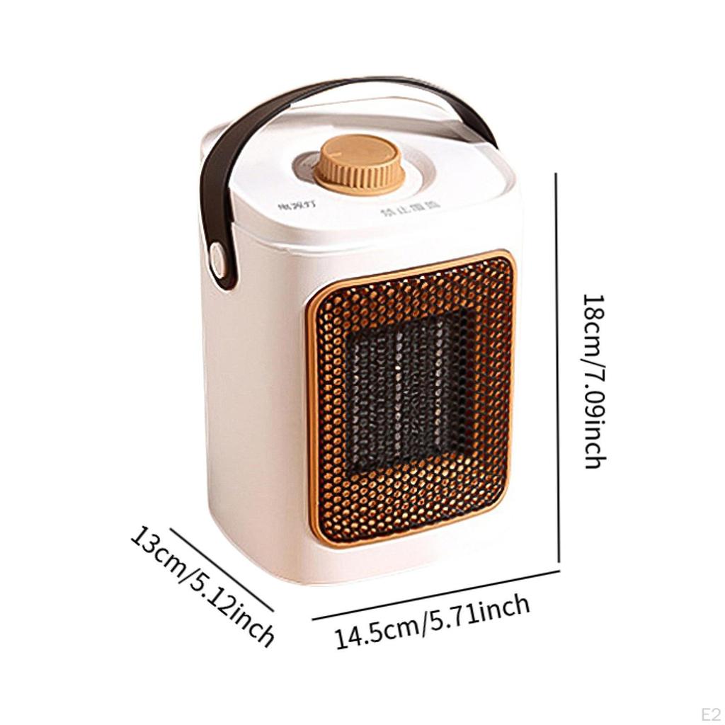 Compact Electric Heater Fan Fast Heating for Bathroom Home