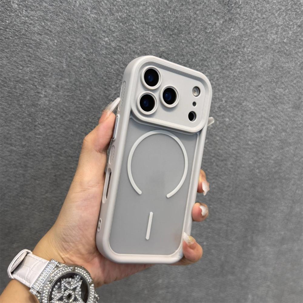 Luxus Matte Armor Für Magsafe Magnetische Handyhülle Für iPhone 17 16 15 14 13 Pro Max Plus 17Pro Kabelloses Laden Stoßfeste Hülle