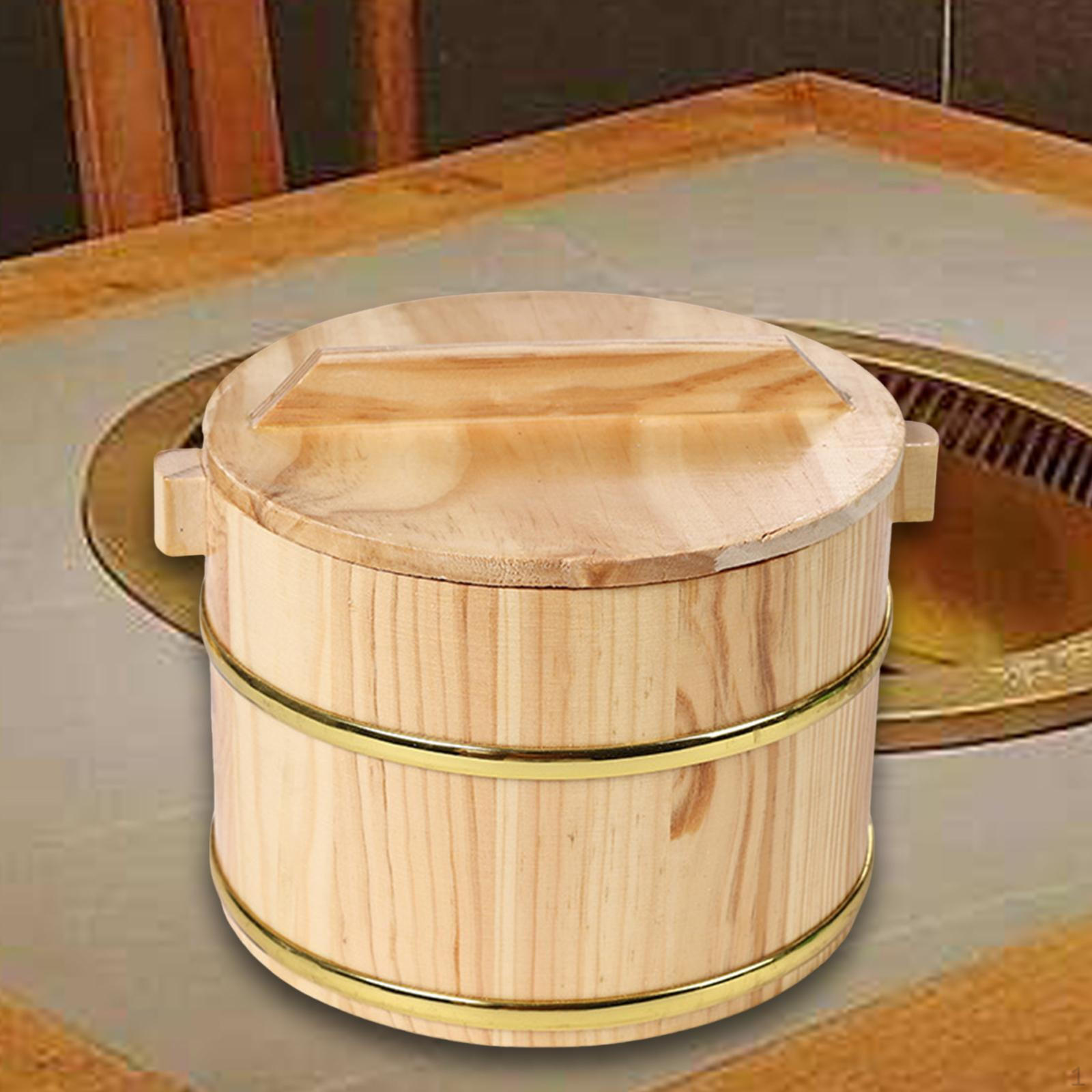 

Набор для приготовления риса на пару из бамбука — настоящий азиатский инструмент для приготовления пищи с крышкой 20cmx20cmx13cm