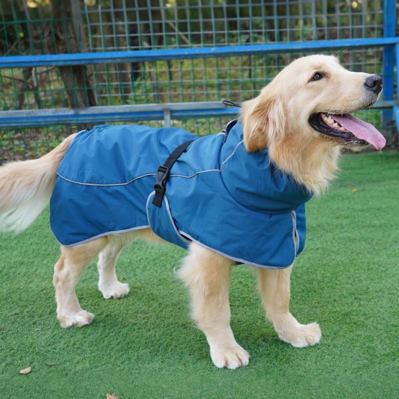Waterproof Dog Raincoat Medium To Large Breeds Winter Warm Pet Coat Outdoor Protection