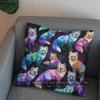 2D Buntes Geometrisches Fuchs Muster Kissenbezug Muster Kissenhülle Geeignet für Sofa Schlafzimmer Auto Kissenbezug