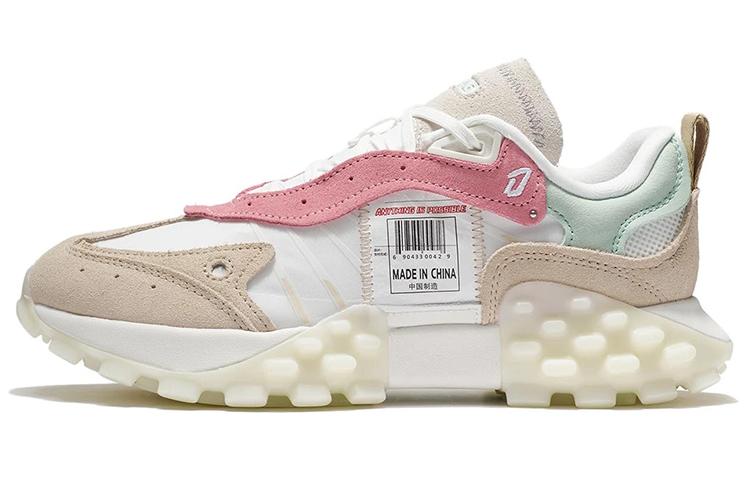 Li Ning Fabric Trendy Cushioning Slip Resistant Abrasion Resistant Breathable Low top Sports Casual Shoes Women's AZGS034-4