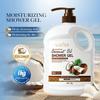 1PC 1000g Large Capacity Coconut Oil Shower Gel, Containing Nicotinamide, Hyaluronic Acid, Glycerin