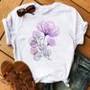 New Watercolor Floral 3D Print Women Tshirt Harajuku Streetwear Short Sleeve T Shirts Cartoon Casual Woman Tops Clothes