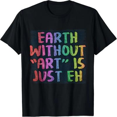I Arted Funny Art Cool Graphic Colorful Artist Gifts Artwork T-Shirt