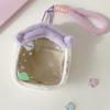 Clear Figure Display Bag with Keychain,Portable Doll Storage Bag Carrying Case Pouch Keying Charms for Collectibles