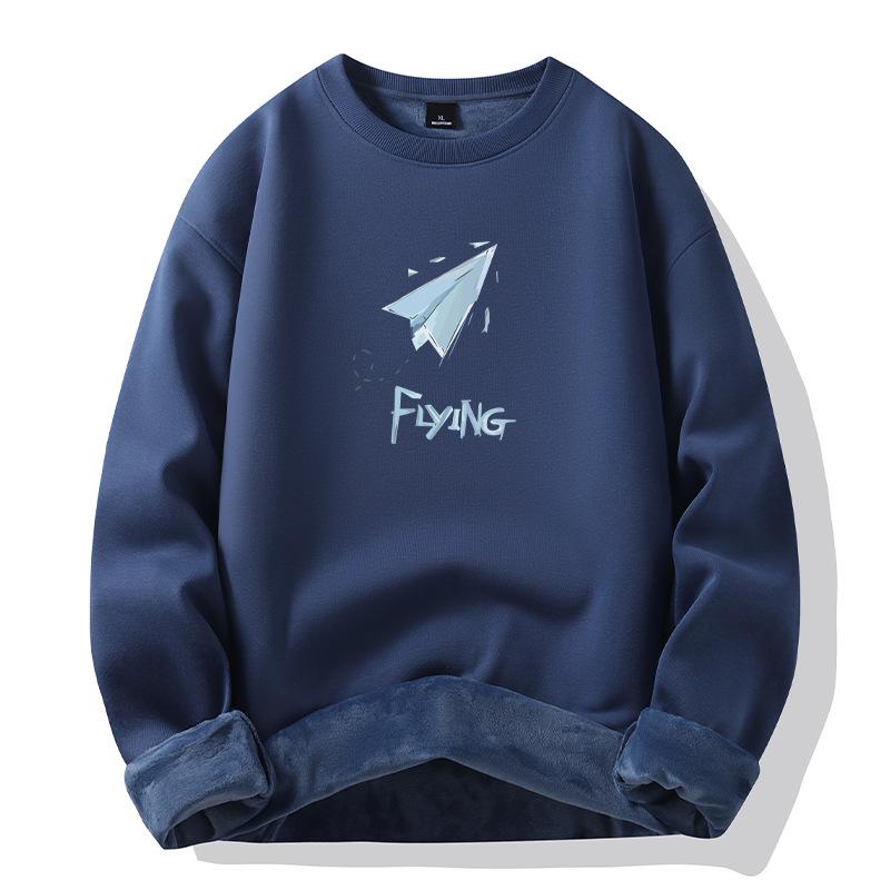 New Cotton Thickened Loose Men's Jacket Fashion Hoodie Trend Sweatshirt Tops