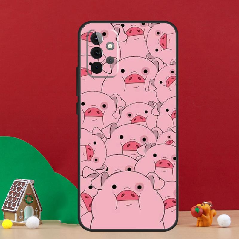 

Cartoon Pig Case For Samsung Galaxy A54 A06 A16 A26 A36 A56 A53 A32 A52 A33 A13 A55 A35 A15 A14 A34 A17 Samsung A26