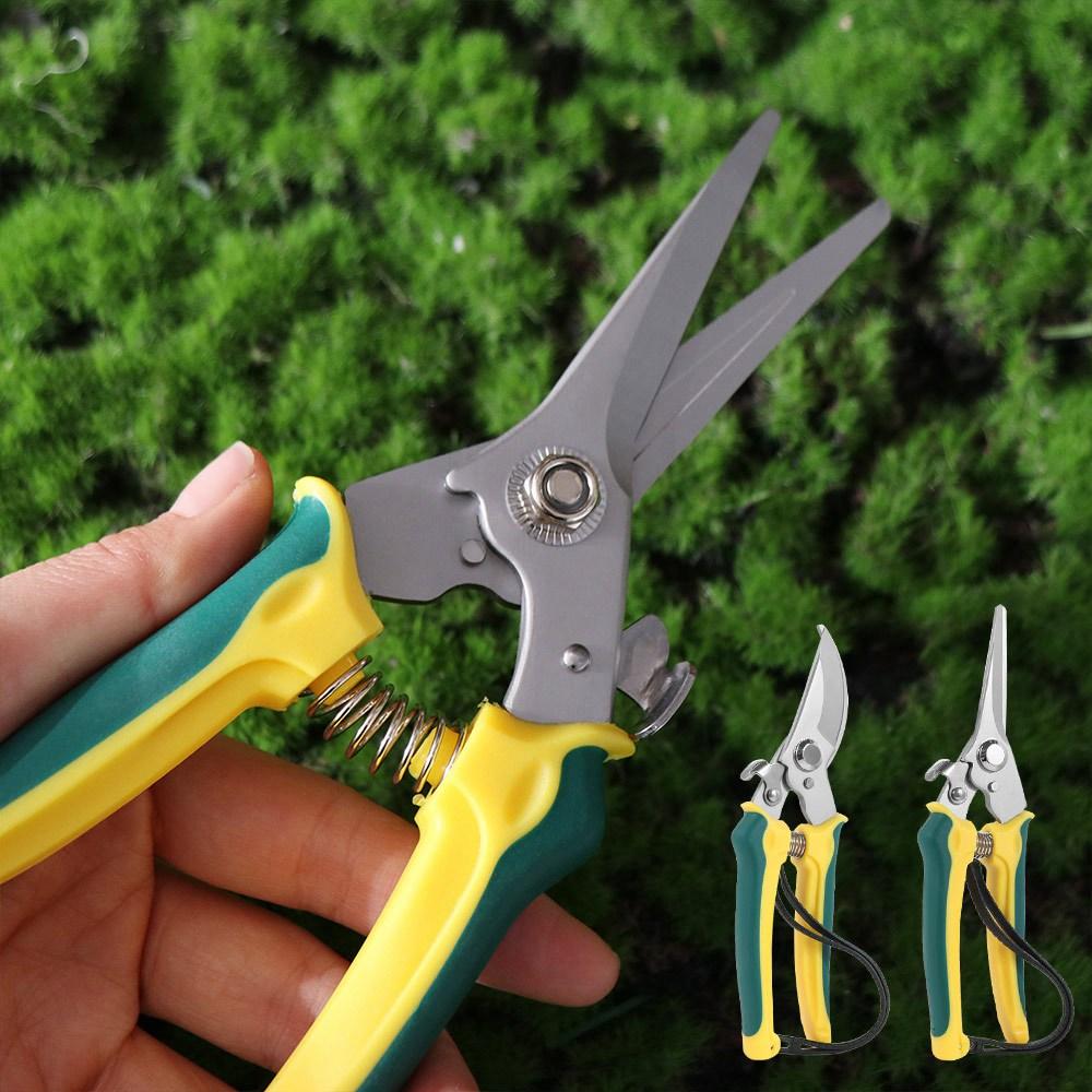 Ergonomic Handle Pruning Shears Stainless Steel Tree Branch Trimmer  Plant Trimming