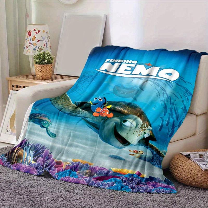 

1pc. Finding Nemo Ocean Adventure Theme Blanket - Perfect for Home, Office, Outdoor Use, Gift Idea, Suitable for All Seasonsz0417222 130cmx150cm
