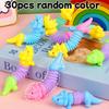 10/30 Stück DIY Farbe Dehnbarer Schlauch Dinosaurier Spielzeug Fidget Spielzeug Puzzle Stressabbau Spielzeug Autismus Sensorisch Quetsch-Geschenk für Jungen und Mädchen