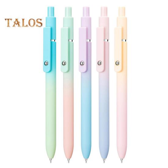 

5 шт. гелевых ручек, выдвижные ручки с защитой от стресса, гелевые чернильные ручки с кончиком 0,7 мм, удобные ручки с щелчковым дизайном для письма 5pcs