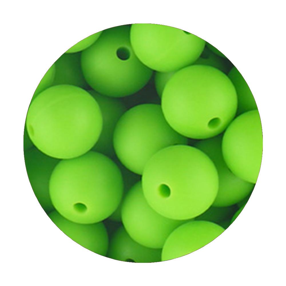 50Pcs/lot 9/12/15mm Loose Beads Silicone Round Beads Pearl Beads Food Grade For Jewelry Making DIY Handmade Accessories