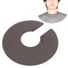 Mantella per Parrucchiere in Silicone per Taglio e Tintura Capelli, Mantellina Impermeabile per Acconciatura, Rotonda, Nera