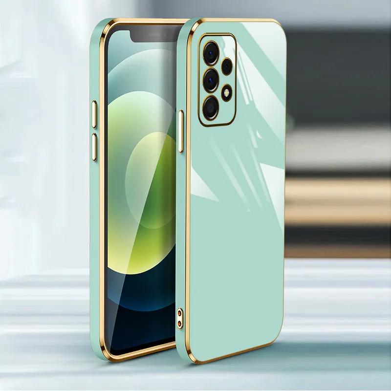 Luksus Pletteringsdeksel For Samsung Galaxy A54 A14 A52 A34 A32 A72 A73 A23 A24 A33 A22 5G M32 A52S A71 A51 Mykt Silikon Telefondeksel