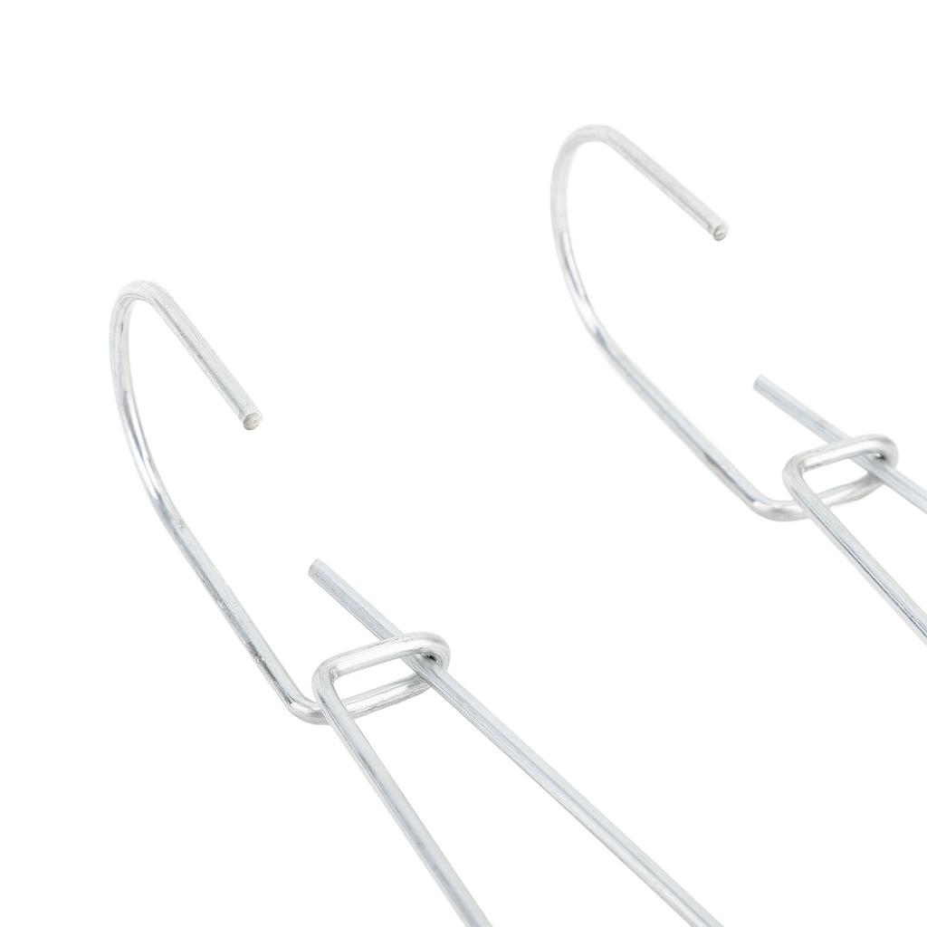 20PCS Paper Pattern Hook Galvanized Steel 2.5x185mm Pattern Making Paper Storage Hanging Hook