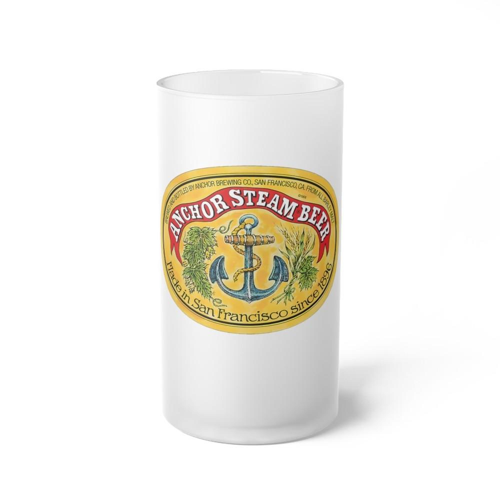 Anchor Steam Beer 1896 Frosted Glass Beer Mug Unisex T-Shirt XXXXL