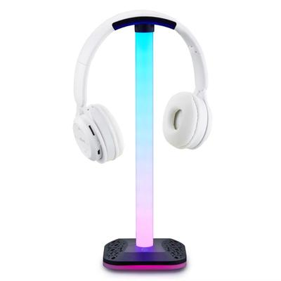 Držák na herní sluchátka sluchátka Úložný organizér Přenosný lehký RGB světelný sběrný držák na sluchátka sluchátka telefon