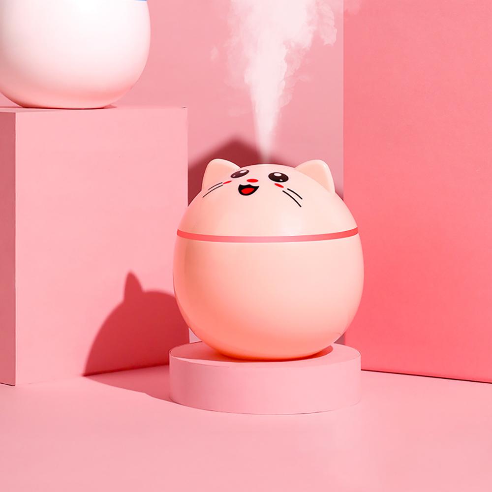 Home Car Air Humidifier Ultrasonic Aroma Diffuser Cute Cat Mini Freshener 300ML