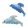 Elegant Acetate Dolphin Claw Hairpin: Ocean-Inspired Updo Shark Clip