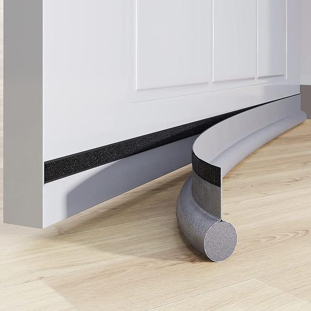 New Door Bottom Seal Strip Draft Stopper Weather Foam Soundproof Windproof Door Seal Self Adhesive Insulator Weatherstrip Strip
