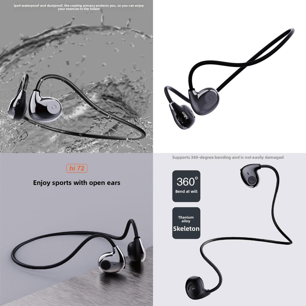 Hileo Hi72 Offene Ohrbügel-Kopfhörer, Wasserdicht, für Sport und Fitness, Bluetooth-Kopfhörer für Aktive Fitness