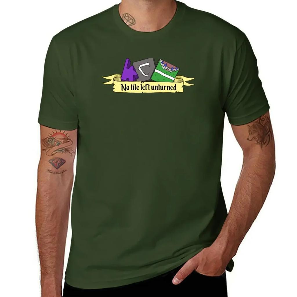 Carcassonne - No tile left unturned T-Shirt blacks korean fashion graphics mens graphic t-shirts