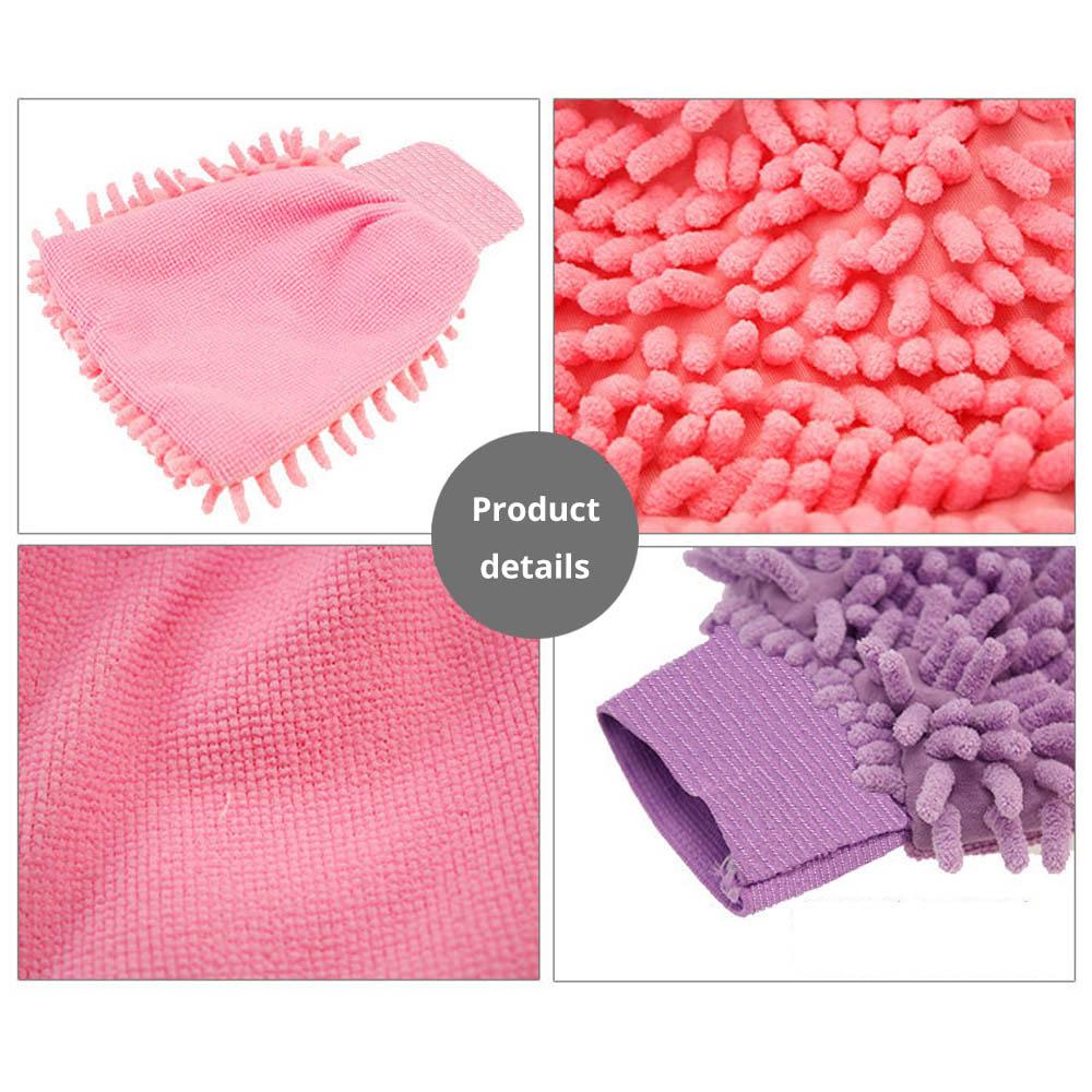 Car Wash Towels Microfiber Chenille Car Cleaning Towel Mitt Glove Soft Drying Cloth Hemming Wash Towel Water Suction Clearner