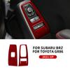 Echte weiche Kohlefaser für Subaru BRZ Toyota GR86 2021 2022 2023 2024 Aufkleber für RHD LHD Dekorrahmen Innenverkleidung Zubehör