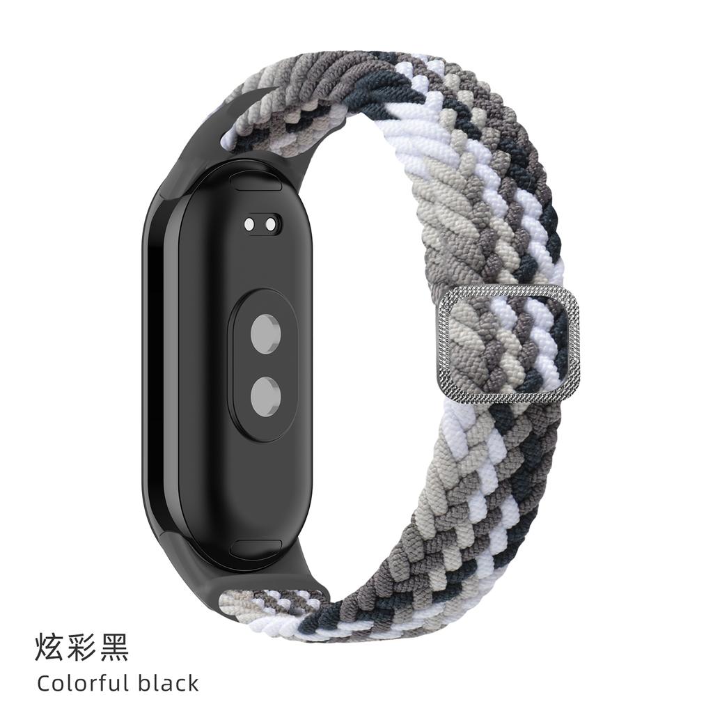 Strap for Xiaomi Mi Band 10 9 8 Elastic Braided Solo Loop Adjustable Buckle Replacement correa bracelet for Miband 4 3 5 6 7