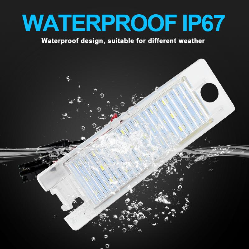 2 buc. Lumină Led pentru numărul de înmatriculare fără erori pentru Opel Adam Astra HJK Cascada Corsa CD Insignia Meriva Tigra Vectra Zafira