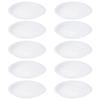 10Pcs Plastic Plant Pot Tray 260 Style Round White Heavy Duty Flowerpot Saucer for Indoor Outdoor Flowerpot Base Plate