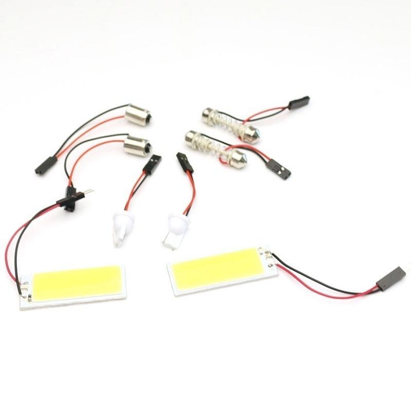 White 36-COB LED Panel HID Bulb Car Vehicle Interior Map Dome Door Light 12V