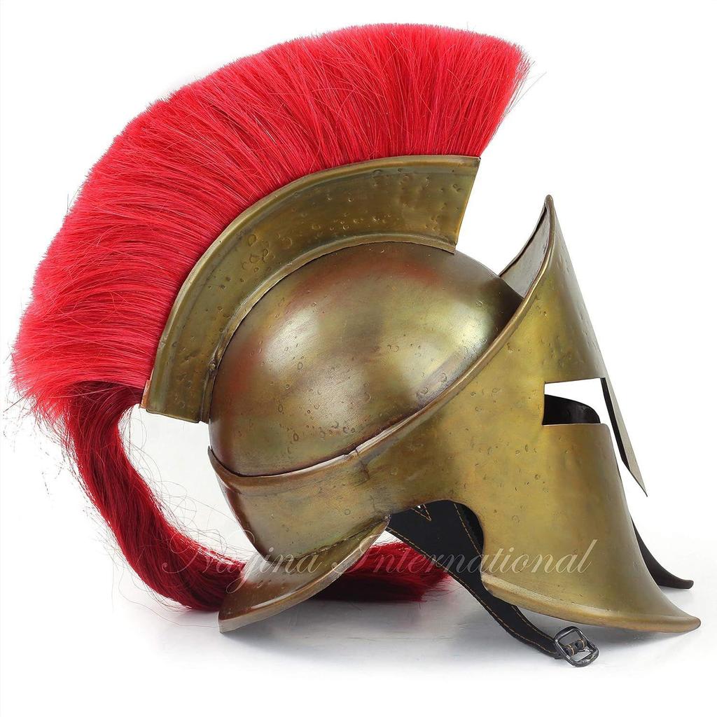 Medieval Armour King Leonidas Greek Spartan Roman Helmet | Spartan Legions Helmet 300 Movie Authentic Replica Helmet