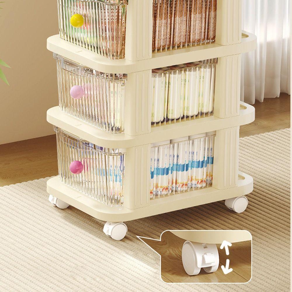Multi-Layer Drawer Storage Rack Trolley Style Household Storage Cabinet  Kitchen Organization
