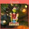 Enfeite de Árvore de Natal Acrílico Divertido e Colorido do Grinch Para Decoração de Carro