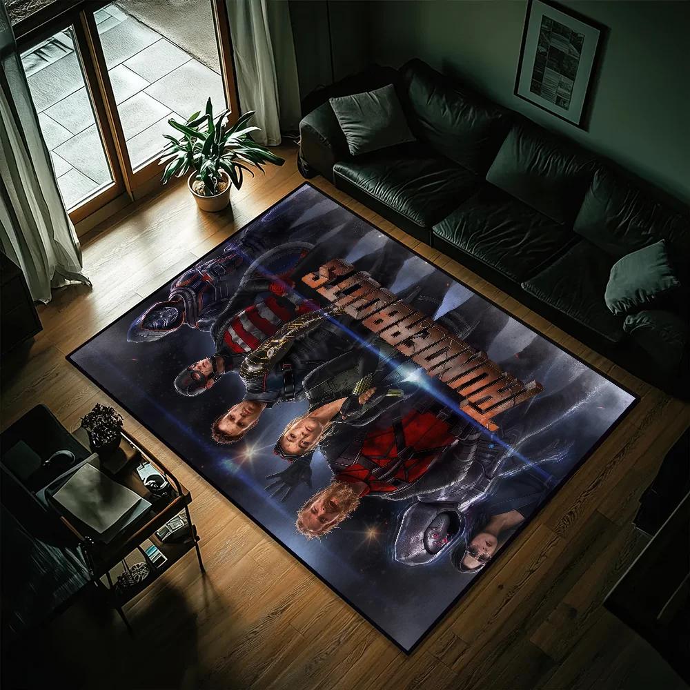 Movie T-Thunderbolts Small Carpet Bedside Kitchen Bath Living Home House Bedroom Floor Mat Doormat Rug Decoration