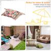 Garden Outdoor Hanging Hammock Chair Thick Rope Frame Wooden Arms Safe Wide Seat Garden Outdoor Spot Stylish Multicoloured floral