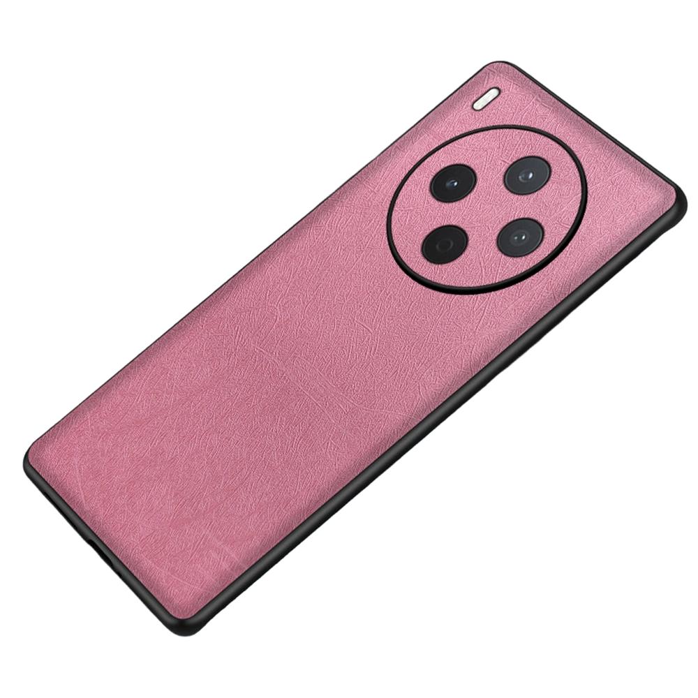For vivo Y500 Pro 5G Case Silk-Textured PU Leather Coated PC TPU Protective Phone Back Cover