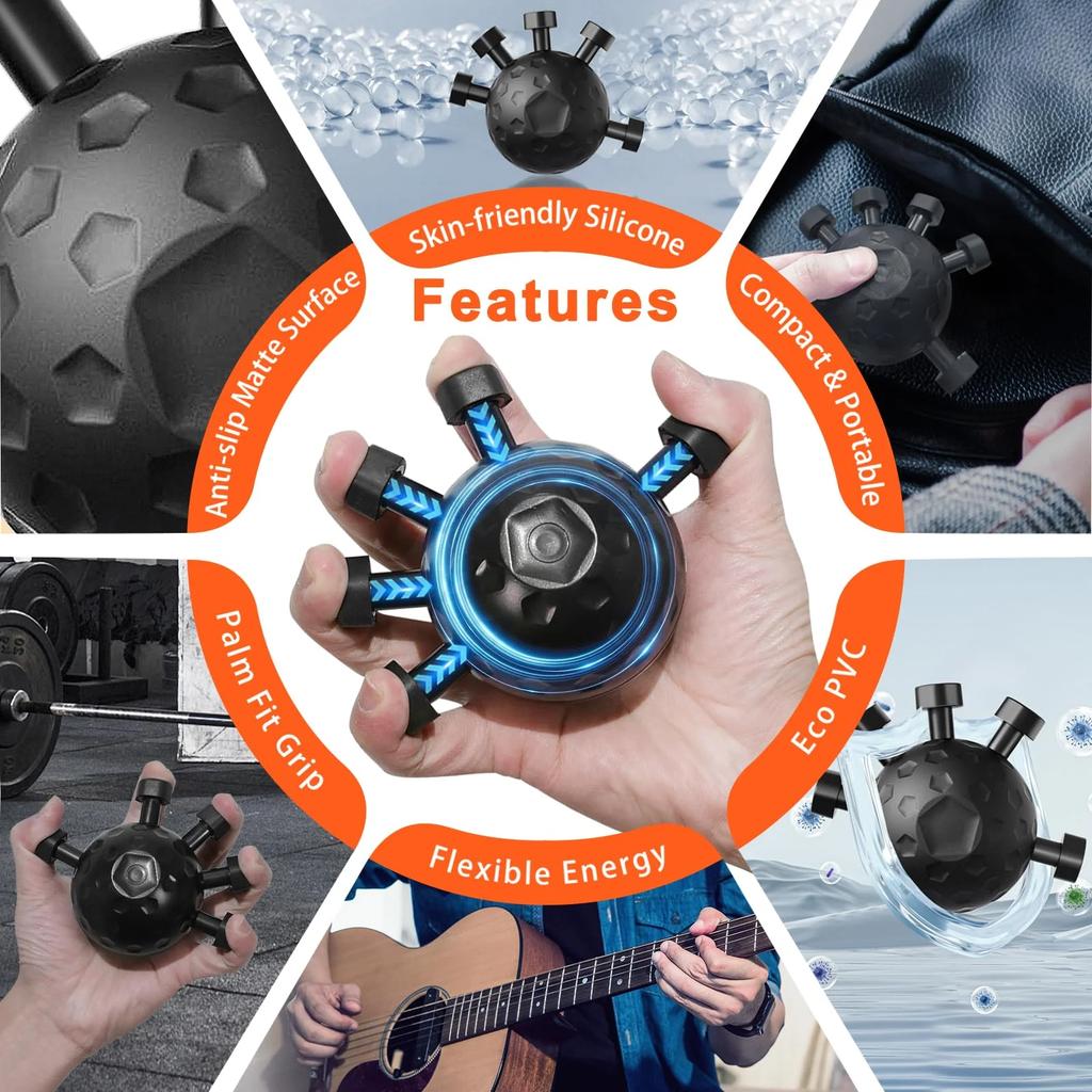 Finger Grip Strengthener,  Upgrade Hand Gripper Strengthener, New Hand Grip Strengthener Finger Exerciser Gripper Tool, Sili