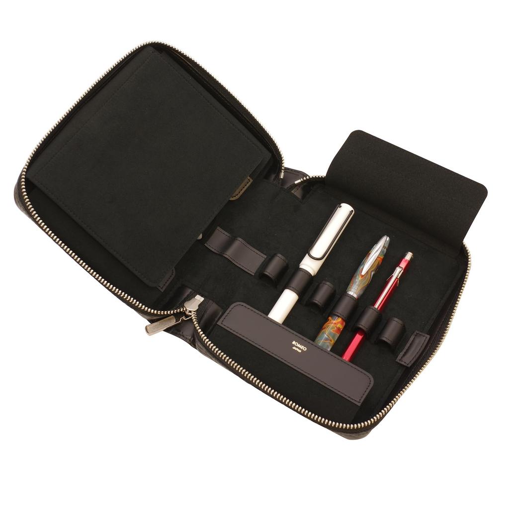 Romeo Crocodile Embossed Collection Pen Case 12 (for Pencils)