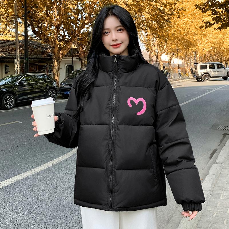 

Gentle atmosphere, black zipper cotton clothes, couple clothes, autumn and winter new small man, super good-looking coat S чёрный