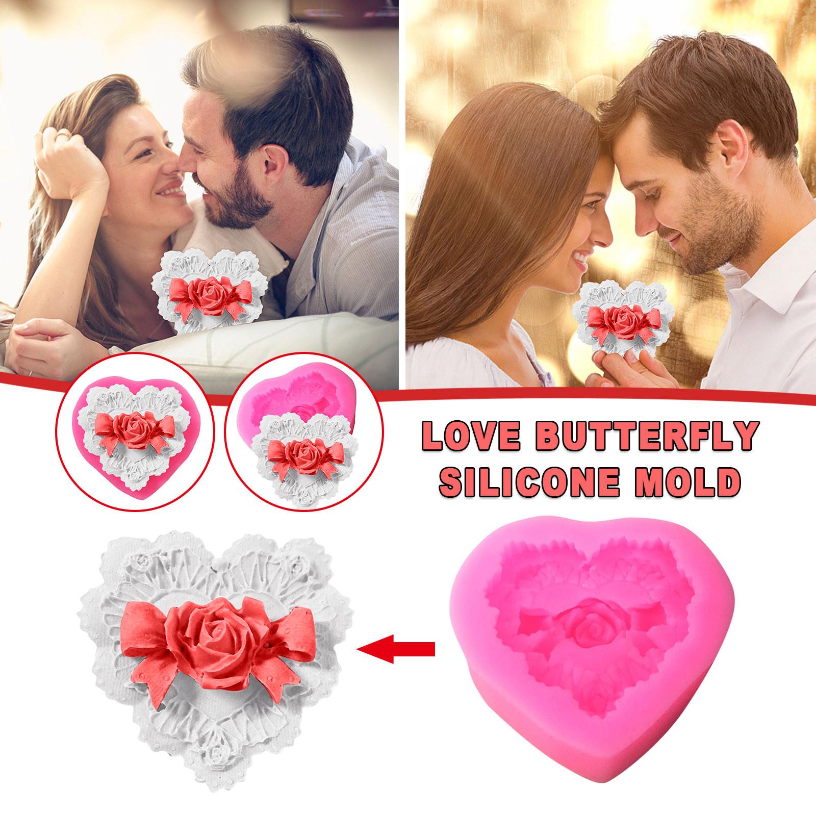 

Форма силиконовая в виде розы для выпечки DIY шоколадных кексов, пирожных, маффинов красный