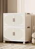 Folding Storage Box Storage Cabinet With Wheels Multifunctional Box With Pulley Household Sorting Wardrobe Organizer Container